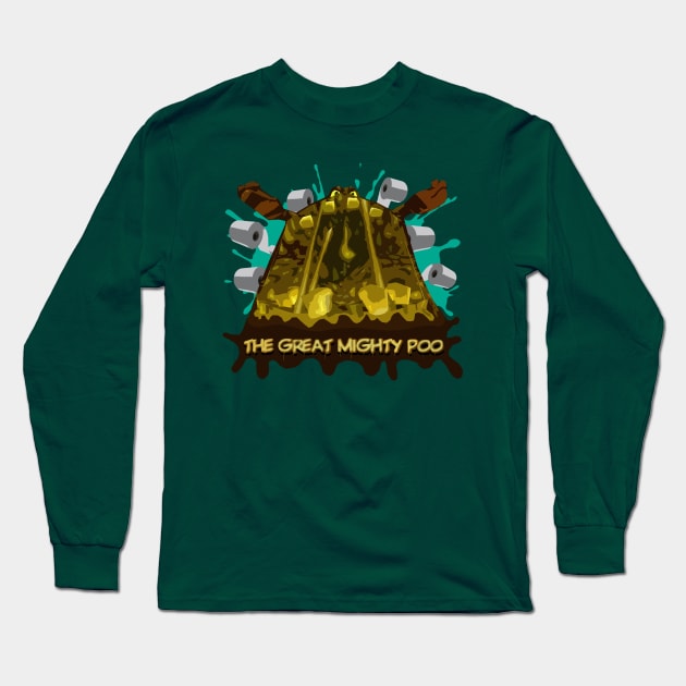 The Great Mighty Poo Long Sleeve T-Shirt by dogeandpepe